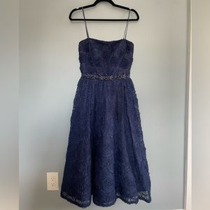 Adrianna Papell Formal strapless Rosette dress